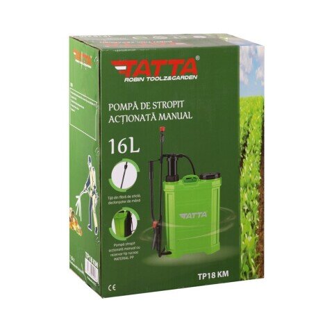 Pompa stropit actionata manual Tatta TP-18KM, 16L, 2.4 bari